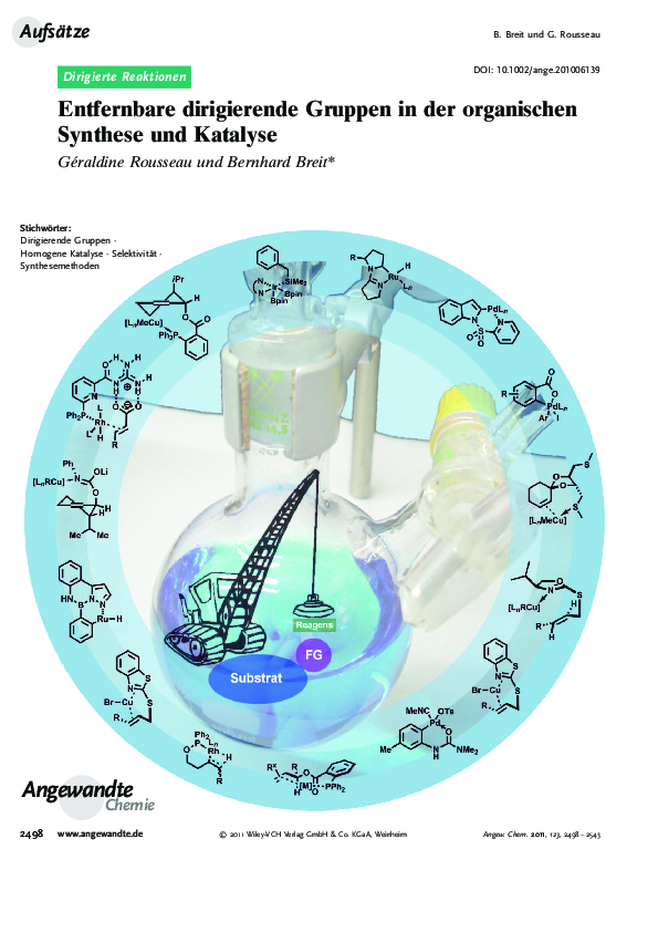 (PDF) Entfernbare dirigierende Gruppen in der organischen Synthese und ...