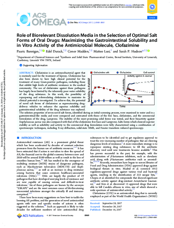 (PDF) Role of Biorelevant Dissolution Media in the Selection of Optimal ...