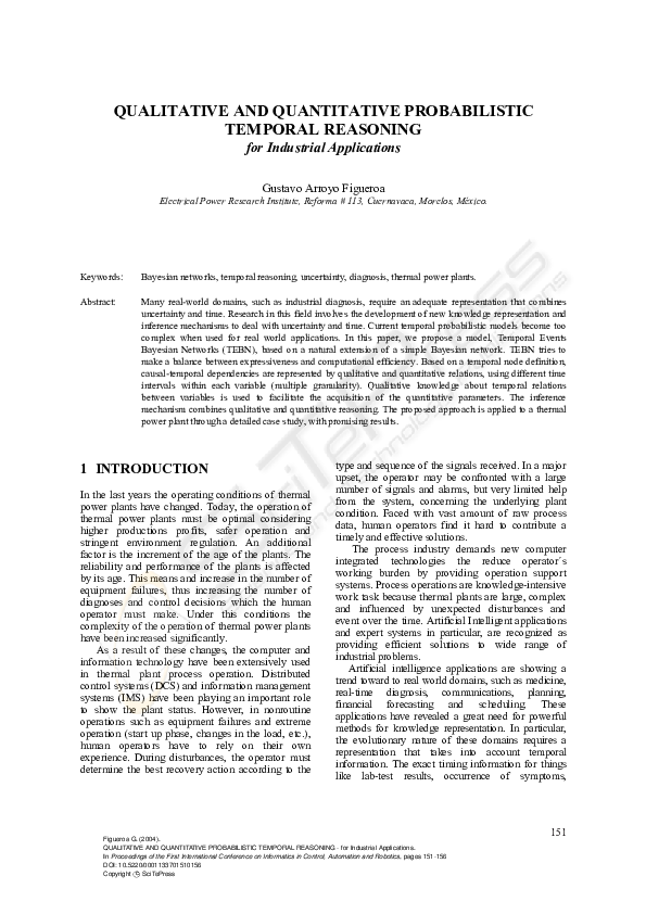 (PDF) Qualitative and Quantitative Probabilistic Temporal Reasoning ...