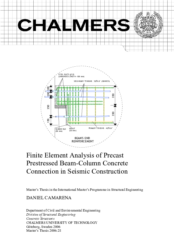 (PDF) Finite Element Analysis of Precast Prestressed Beam-Column ...