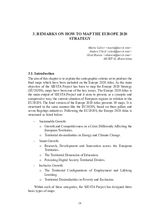(PDF) Remarks on how to map the Europe 2020 Strategy