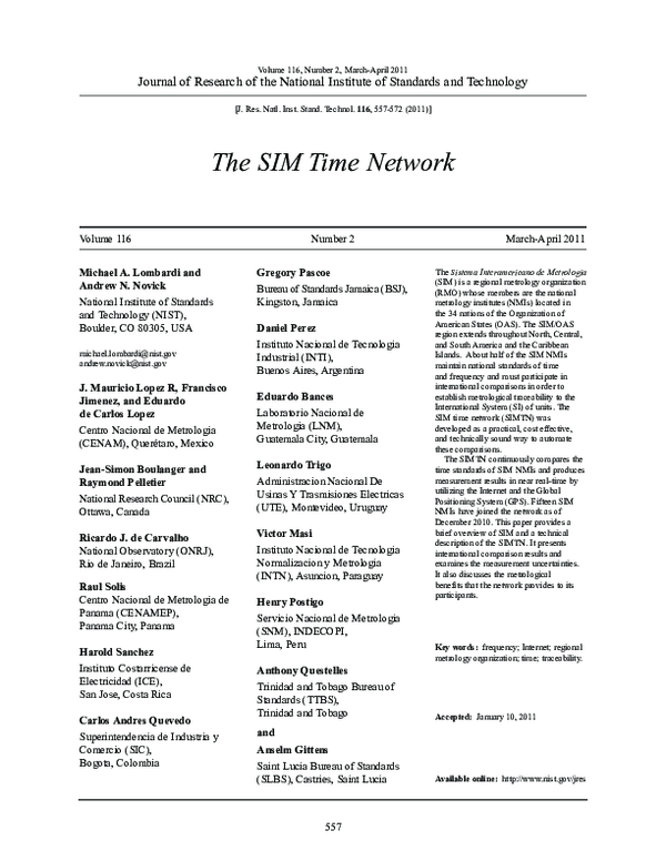 (PDF) The SIM Time Network