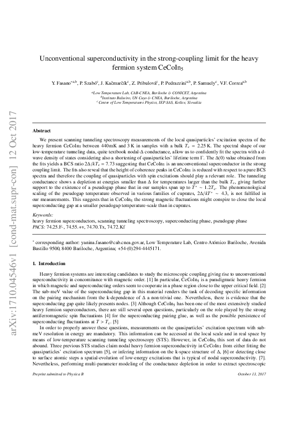 (PDF) Unconventional superconductivity in the strong-coupling limit for ...