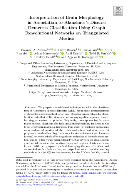 (PDF) Interpretation of Brain Morphology in Association to Alzheimer's ...
