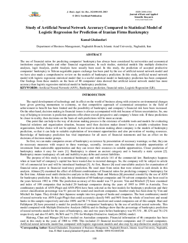 (PDF) Study of Artificial Neural Network Accuracy Compared to ...