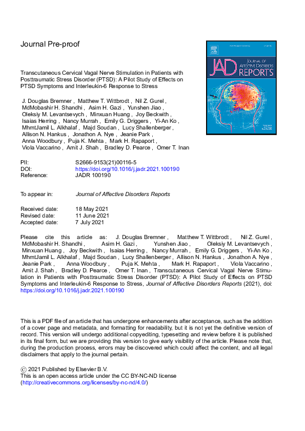 (PDF) Transcutaneous Cervical Vagal Nerve Stimulation in Patients with ...
