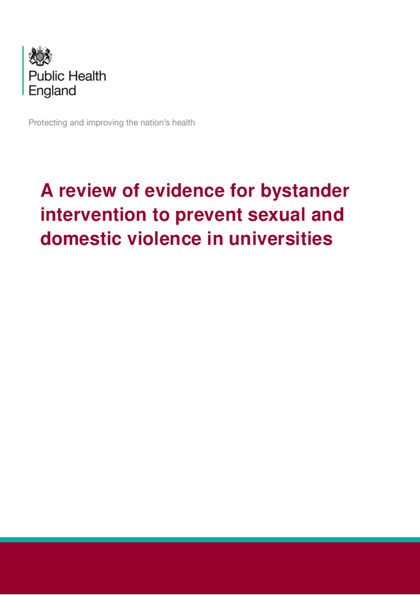 (PDF) A review of evidence for bystander intervention to prevent sexual ...
