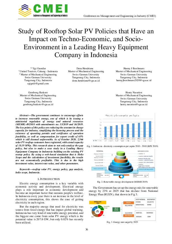 (PDF) Study of Rooftop Solar PV Policies that Have an Impact on Techno ...