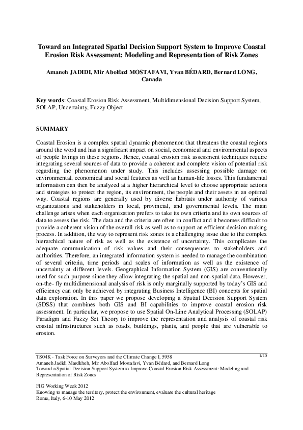 (PDF) Toward an Integrated Spatial Decision Support Syste m to Improve ...