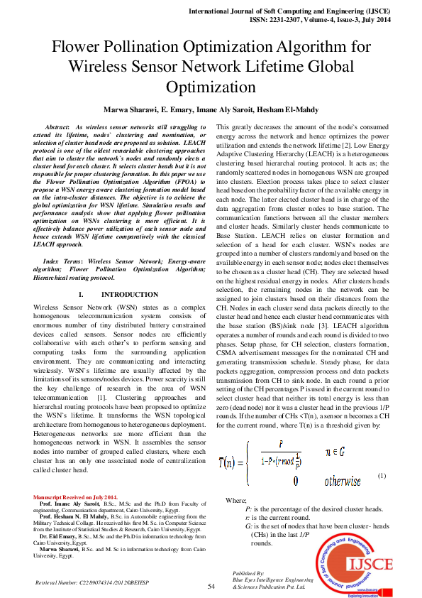 (PDF) International Journal of Soft Computing and Engineering