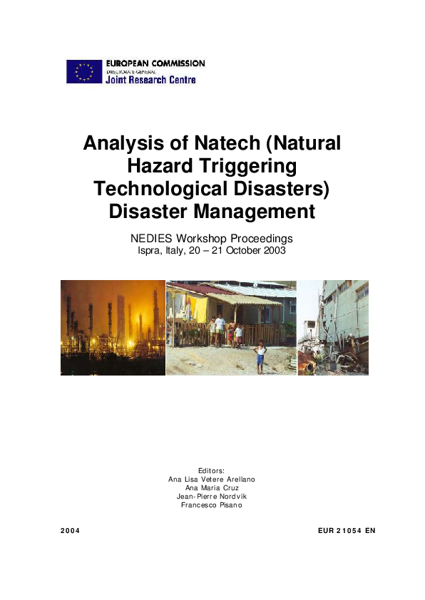 (PDF) Analysis of Natech (Natural Hazard Triggering Technological ...