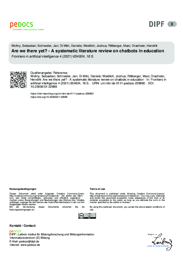 (PDF) Are We There Yet? - A Systematic Literature Review on Chatbots in ...