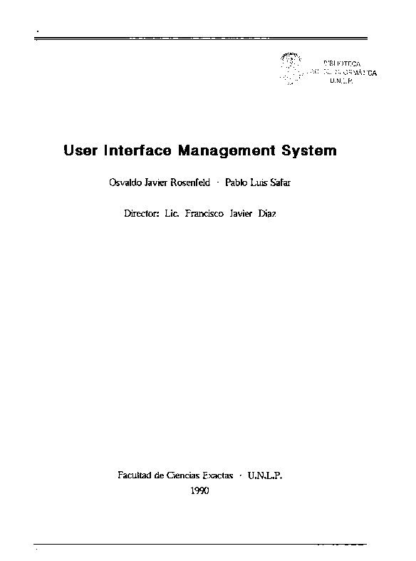 (PDF) User interface management system