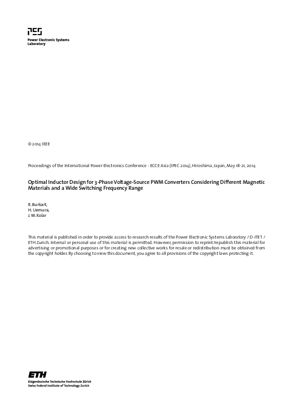 (PDF) Optimal Inductor Design for 3-Phase Voltage-Source PWM Converters ...