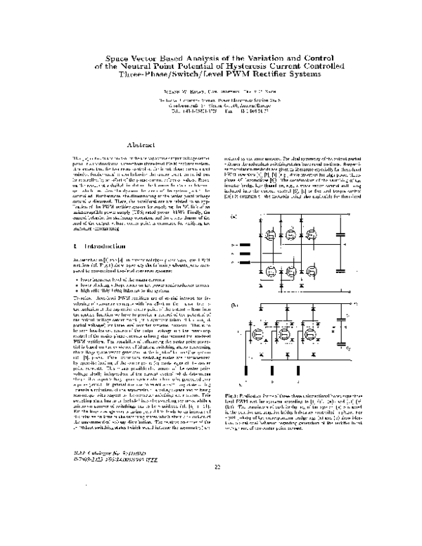 (PDF) Space vector based analysis of the variation and control of the ...