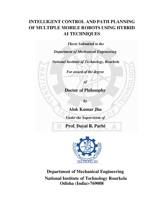 (PDF) Intelligent Control and Path Planning of Multiple Mobile Robots ...