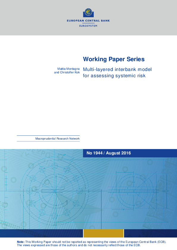 (PDF) Multi-layered interbank model for assessing systemic risk