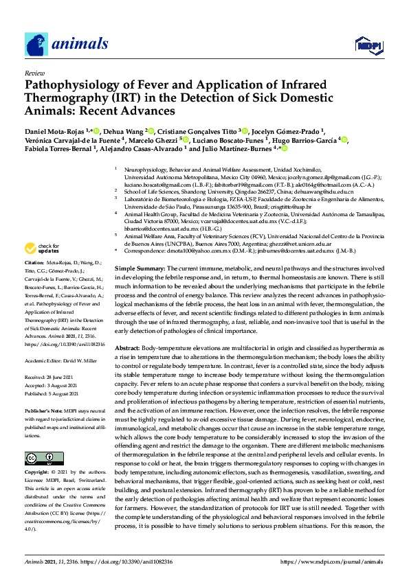 (PDF) Fever Mechanisms and Infrared Thermography Use