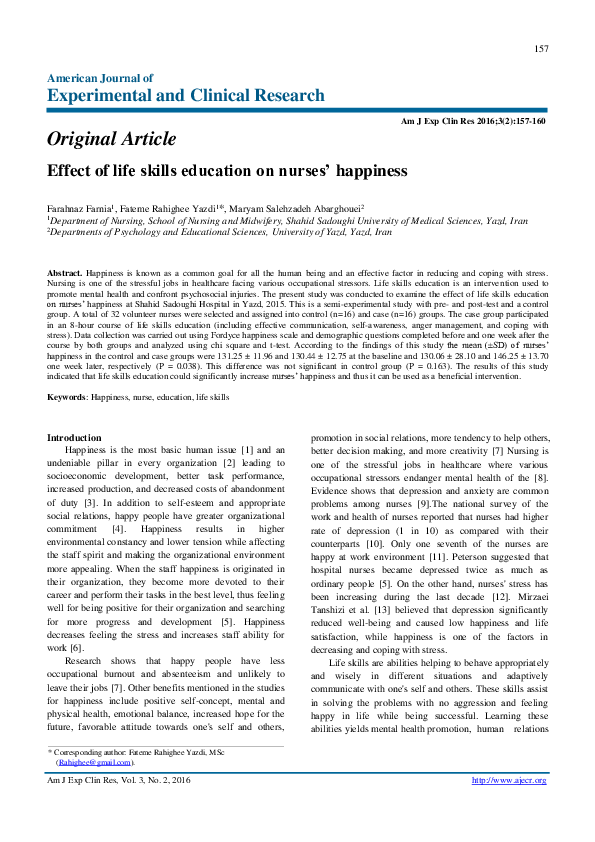 (PDF) American Journal of Experimental and Clinical Research Am J Exp ...