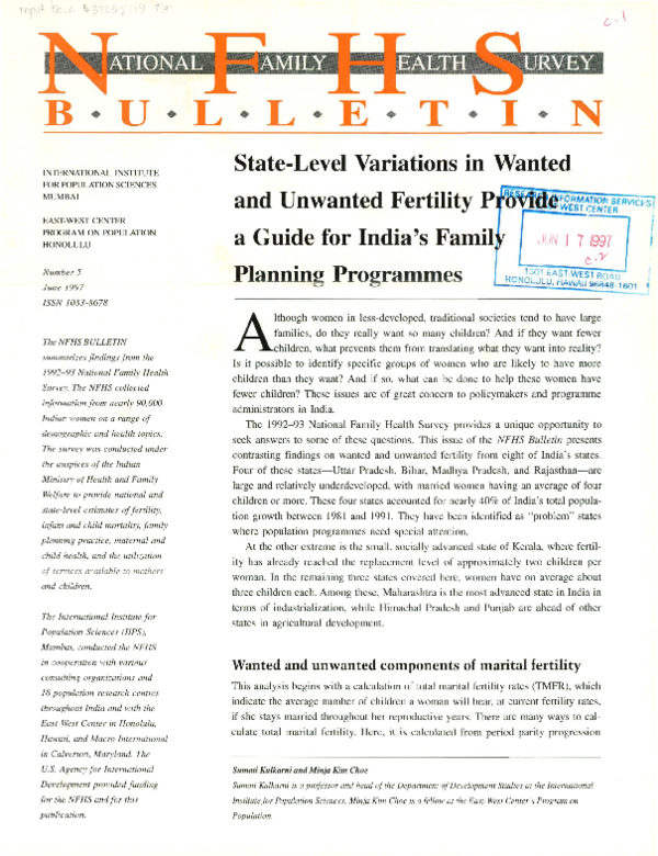 (PDF) State-level variations in wanted and unwanted fertility provide a ...