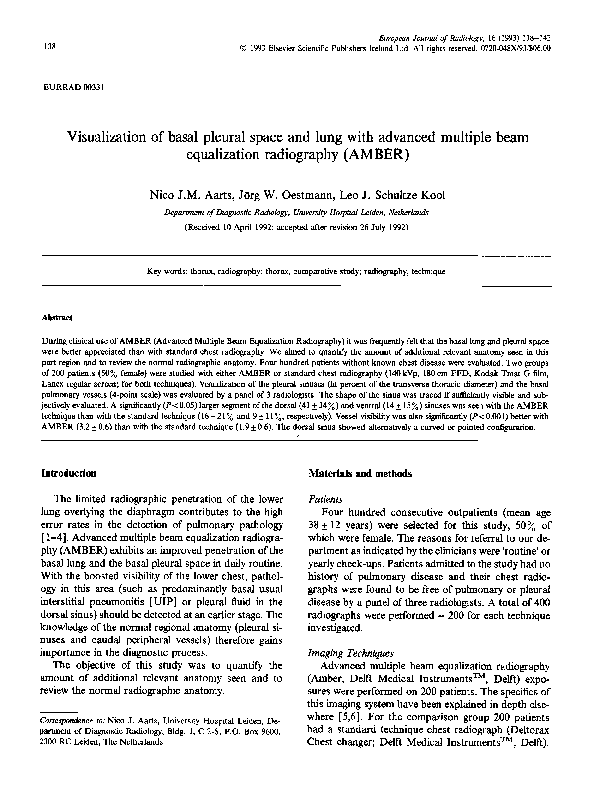 (PDF) Visualization of basal pleural space and lung with advanced