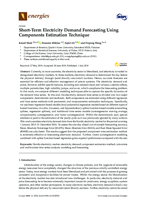 (PDF) Short-term electricity demand forecasting using double seasonal ...