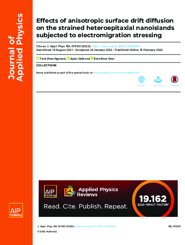 (PDF) Effects of anisotropic surface drift diffusion on the strained ...