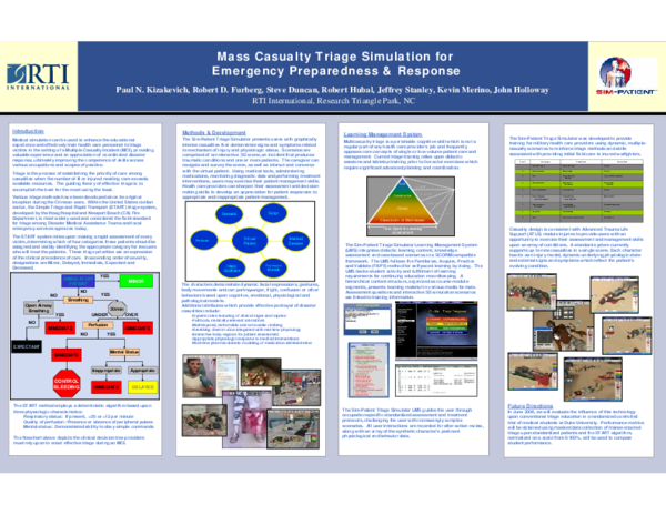 (PDF) Mass Casualty Triage Simulation for Emergency Preparedness and ...