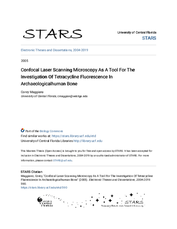 (PDF) Confocal Laser Scanning Microscopy As A Tool For The ...