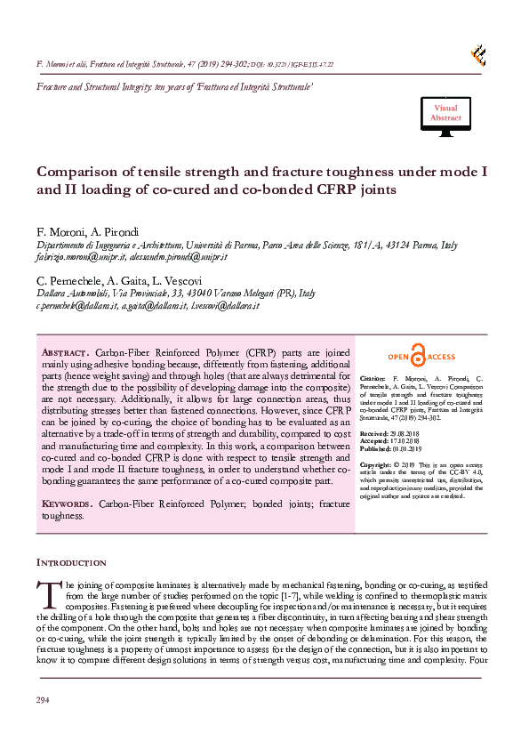 (PDF) Comparison of tensile strength and fracture toughness under mode ...