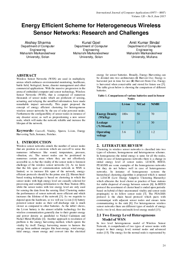 (PDF) Energy Efficient Scheme for Heterogeneous Wireless Sensor ...