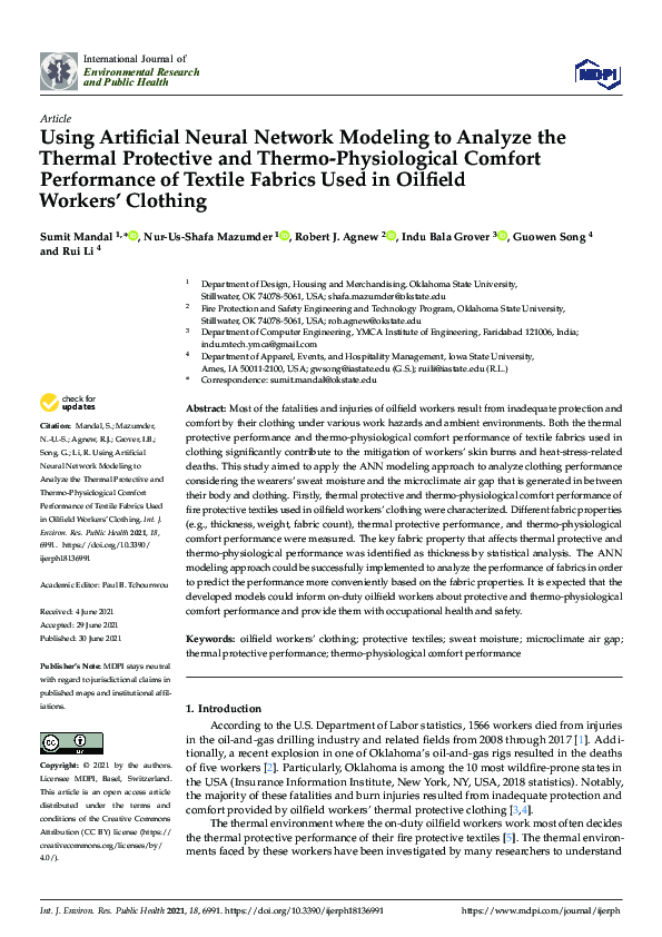 (PDF) Using Artificial Neural Network Modeling to Analyze the Thermal ...