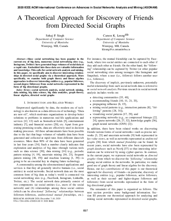 (PDF) A Theoretical Approach for Discovery of Friends from Directed ...