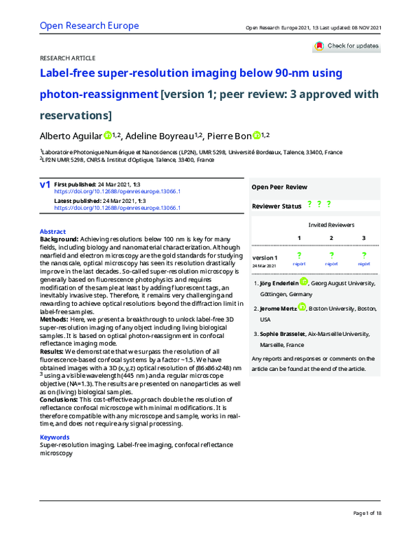 (PDF) Label-free super-resolution imaging below 90-nm using photon ...
