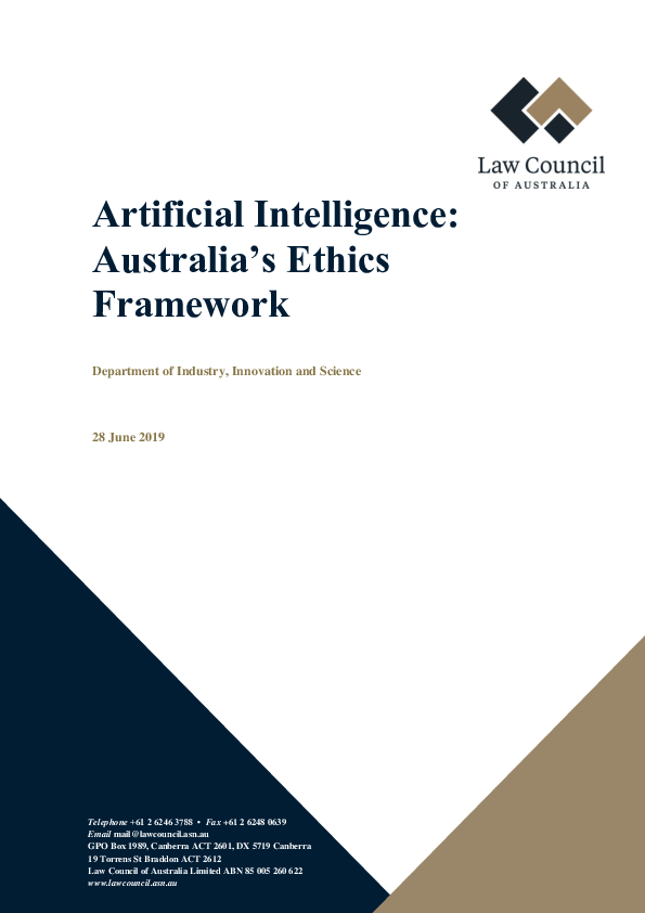 Pdf Artificial Intelligence Australia S Ethics Framework