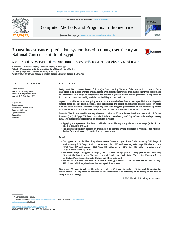 (PDF) Robust breast cancer prediction system based on rough set theory ...