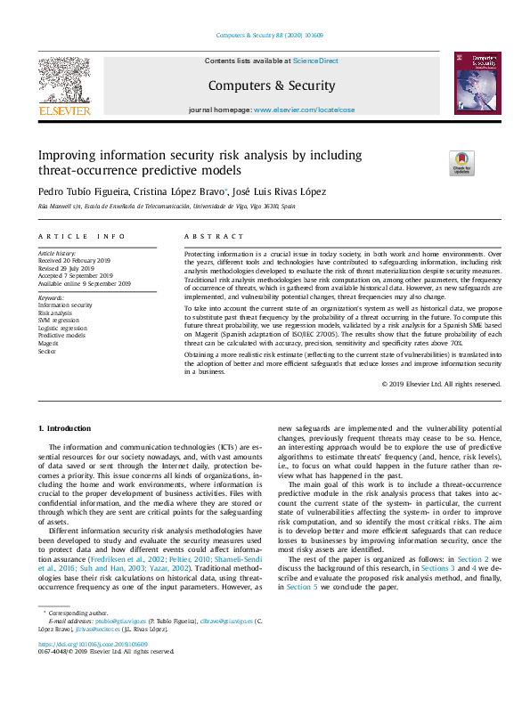 (PDF) Improving information security risk analysis by including threat ...