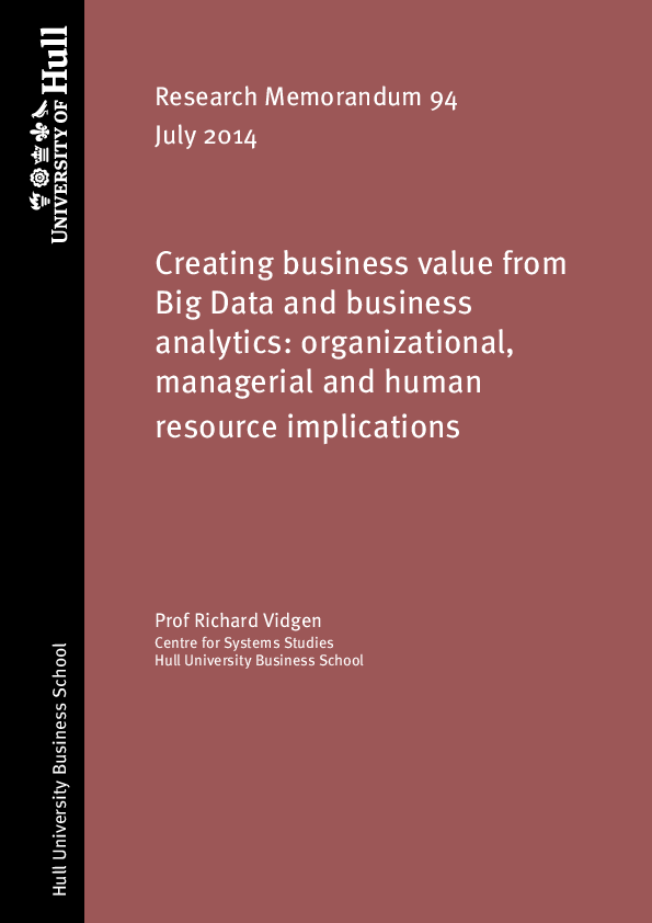 (PDF) Creating business value from big data and business analytics ...
