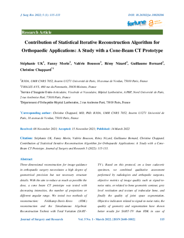 (PDF) Contribution of Statistical Iterative Reconstruction Algorithm ...