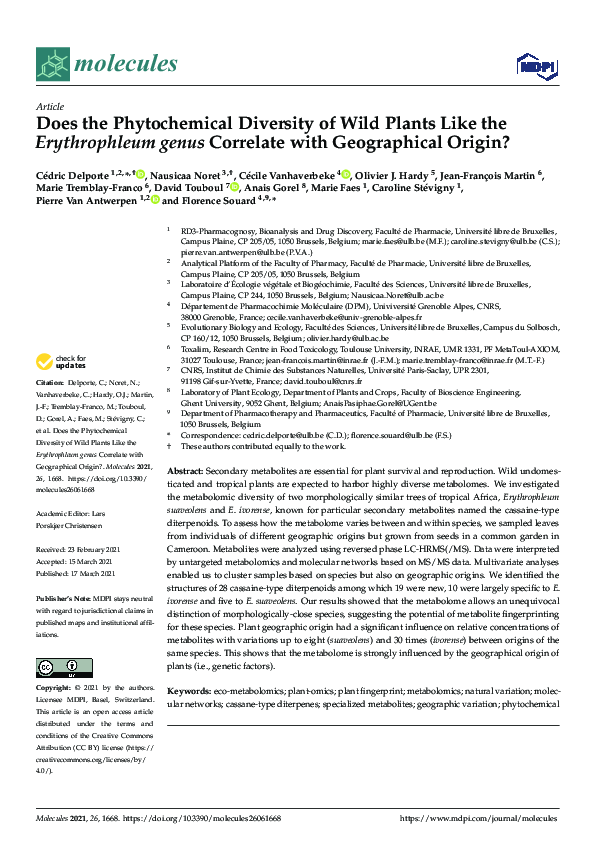 (PDF) Does the Phytochemical Diversity of Wild Plants Like the ...