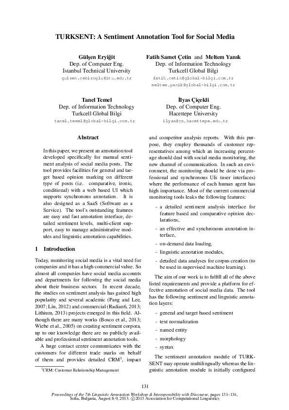 (PDF) TURKSENT: A Sentiment Annotation Tool for Social Media