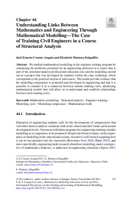 (PDF) Understanding Links Between Mathematics and Engineering Through ...