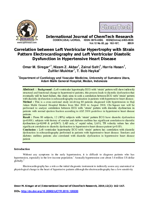 (PDF) Correlation between Left Ventricular Hypertrophy with Strain ...