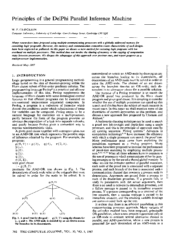 (PDF) Principles of the DelPhi parallel inference machine