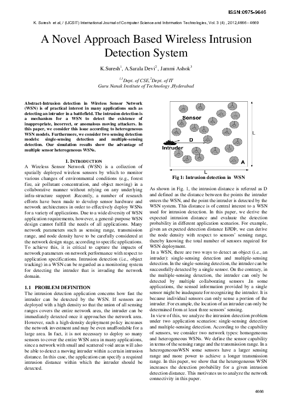 (PDF) A Novel Approach Based Wireless Intrusion Detection System