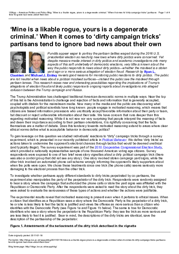 (PDF) Mine is a likable rogue, yours is a degenerate criminal. When it ...