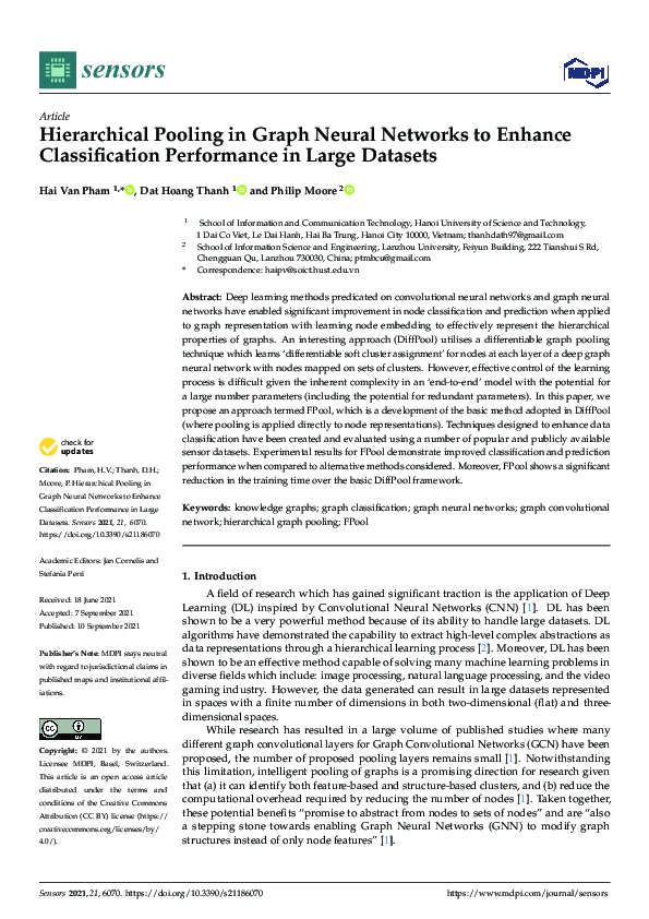 (PDF) Hierarchical Pooling in Graph Neural Networks to Enhance ...