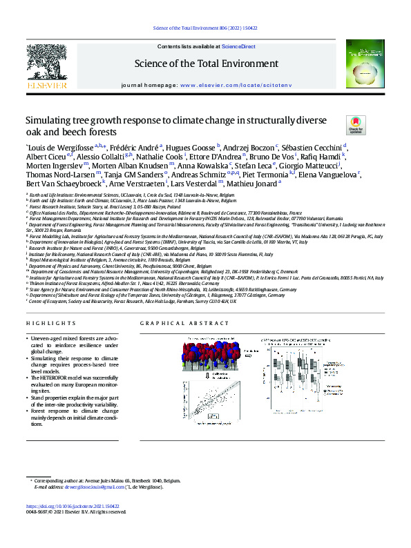 (PDF) Simulating tree growth response to climate change in structurally ...