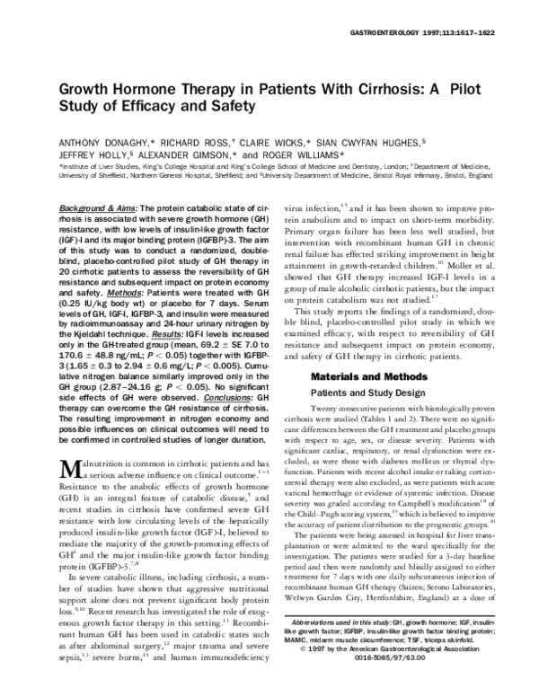 (PDF) Growth hormone therapy in patients with cirrhosis: A pilot study ...