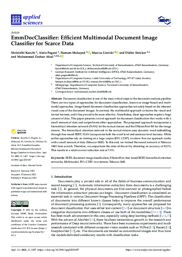 (PDF) EmmDocClassifier: Efficient Multimodal Document Image Classifier ...